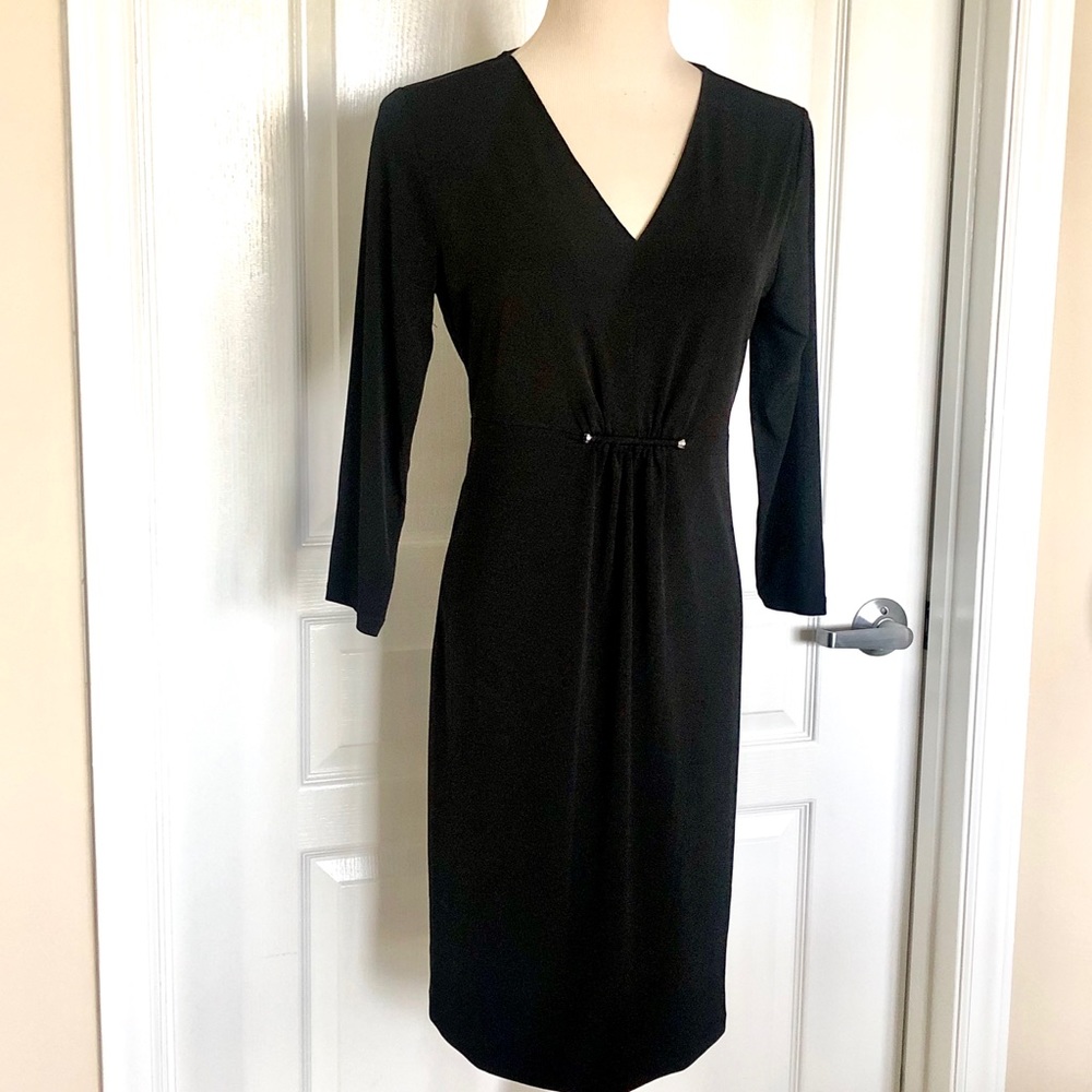 Michael KORS Black Dress Metal Accent sz 6
